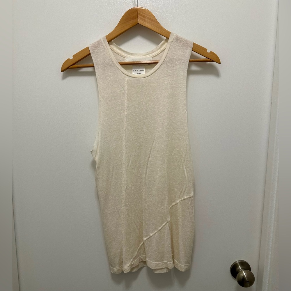 IRO Jeans Vilma cream tank top